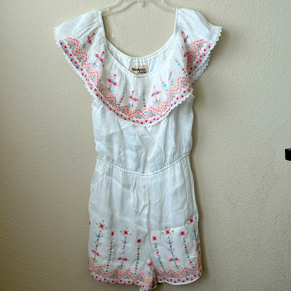 NWOT South of the border romper with pockets!